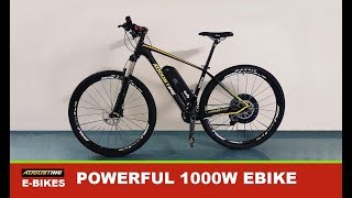 E Bike 1000 watt 48 volt conversion kit Very Fast Carbon Electric bike [upl. by Neelac]