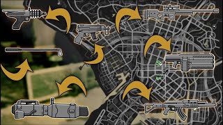 GTA 5  All Secret and Rare Weapon Locations Alien Gun UpnAtomizer amp more [upl. by Yrneh]