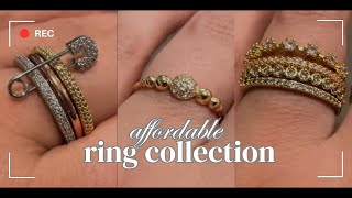 unique and affordable rings  my jewelry collection [upl. by Enileda]