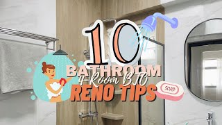 10 Bathroom Renovation 🚿 Tips Ep 17  House Tour  Singapore HDB 4Room BTO 🏠 [upl. by Moritz]