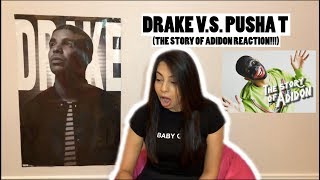 PUSHA T  THE STORY OF ADIDON REACTION DRAKE DISS [upl. by Gingras]