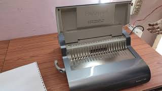 Fellowes QuasarE 500 Electric Comb Binding Machine Price in India [upl. by Maynord519]