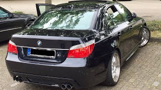 BMW E60 535d 272 HP  PS BiTurbo Downpipe Acceleration  Drift  Sound [upl. by Zielsdorf]