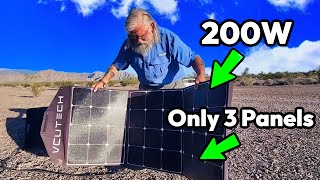 EFFORTLESS Solar Setup DURABLE 200W Portable Solar Panel for Van Life [upl. by Gabbie]