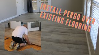 INSTALL PERGO OVER EXISTING FLOORINGEasy Installation Pergo Outlast Plus over Parquet Flooring [upl. by Iraam]