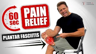 Relieve Plantar Fasciitis Pain In Just 60 Seconds AT HOME [upl. by Mosa439]