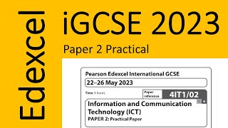 Edexcel iGCSE ICT Paper 2 2023 [upl. by Amyaj811]