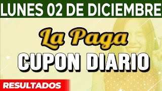 Resultado del sorteo Cupon Diario del Lunes 2 de Diciembre del 2024 [upl. by Iret770]