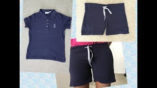 DIY Shorts from T Shirt [upl. by Emery]