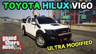 HOW TO INSTALL TOYOTA HILUX VIGO 🔥 IN GTA 5 HILUX VIGO DALA ULTRA MODIFIED GTA 5 PAKISTANI MODS [upl. by Haberman]