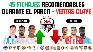 🚀 45 FICHAJES CLAVE  VENTAS OBLIGATORIAS DURANTE EL PARÓN  📋 BIWENGER 2324 [upl. by Cruz738]