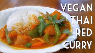 THAI RED CURRY Quick amp Easy Vegan Recipe [upl. by Adnilram]