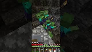 Me not realizing that sweeping edge is letting the zombies get me minecraft minecraftsurvival [upl. by Alexina]