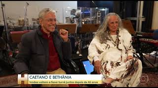 Maria Bethânia e Caetano Veloso entrevista ao Jornal Hoje [upl. by Sagerman740]