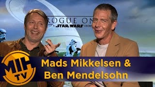 Mads Mikkelsen amp Ben Mendelsohn Rogue One A Star Wars Story Interview [upl. by Lledor192]