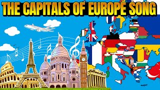 The Capitals of Europe Song with animated map [upl. by Eluj]