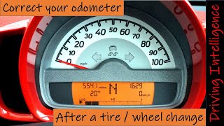 How To Correct Odometer amp Speedometer After Changing Wheel and  or Tire Size [upl. by Zevahc]