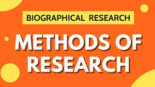 Biographical Research in Literature [upl. by Thrasher489]