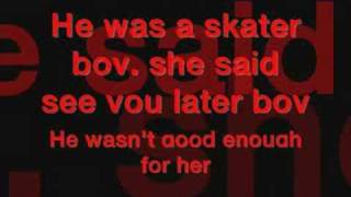 Avril LavigneSkater boy with lyrics [upl. by Ailemap182]