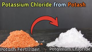 How to make KCl from potash Fertilizer  atpm  chemistry [upl. by Nioe]