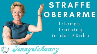 Straffe Oberarme  trainingzuhause triceps oberarmtraining in der küche [upl. by Jamesy993]