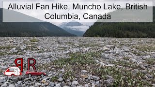 Alluvial fan hike Muncho Lake area Alaska Highway British Columbia Canada [upl. by Minny365]