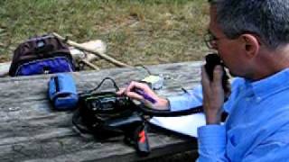 QSO AVEC F5UEUP DANS LE GARD F5MOX QRP AU BOIS DE VINCENNES LE 31 MAI 2011 [upl. by Esetal]