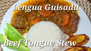 Lengua guisada Beef Tongue Stew recetas lenguaguisada tongue [upl. by Wakerly881]