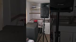 The box Pro dsp 18 and Audiophony Mt10a indoor sound test [upl. by Oehsen250]