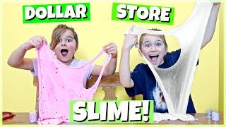 DOLLAR STORE SLIME CHALLENGE  JKrew [upl. by Netsrijk]