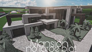 ROBLOX BLOXBURG Modern Mansion No Large Plot  House Build [upl. by Khorma]