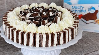 Milchschnittentorte  Milchschnitte Torte Rezept [upl. by Llehcar]