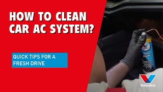 QUICK VALVOLINE AIRCO cleaning process GUIDE  HOW TO CLEAN CAR AIR CONDITIONER ODOR [upl. by Elorak546]