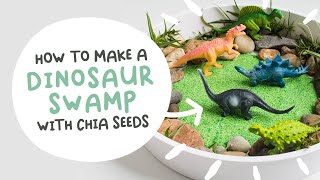 Chia Slime Dinosaur Swamp for Sensory Play [upl. by Ressay460]