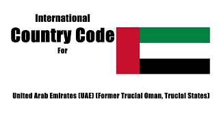 How do I call a UAE number What is the 2 letter country code for UAE UAE Country Code [upl. by Orel]