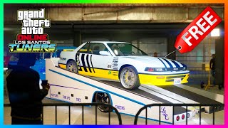 GTA 5 Online Los Santos Tuners DLC Update  HOW TO GET FREE VEHICLES FREE Sports Car Prize Ride [upl. by Ivek]