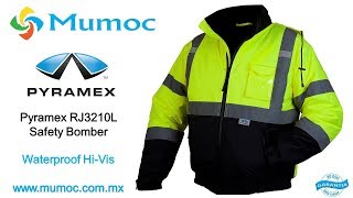 Pyramex RJ3210L HiVis Lime Safety Bomber Jacket unpacking [upl. by Audette]