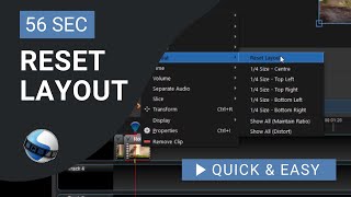 OpenShot Video Editor Tutorial How to Reset OpenShot Layout [upl. by Nohtiek416]