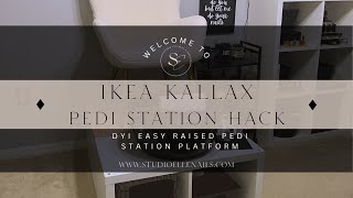 Ikea Kallax Hack Pedicure Station Platform Tutorial [upl. by Plank]