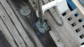 Lifeline Stanchion Bolt Repair [upl. by Llenad]