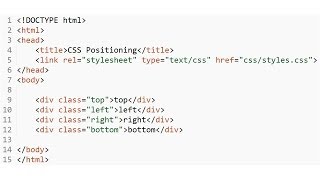 CSS  Positioning 4 divs top leftright bottom [upl. by Rehpotsirahc]