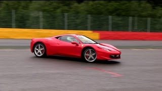 6x Red Ferrari 458 Italia Powersliding amp Drifting LOUD DRIVEBYs at Owners Days in Spa [upl. by Aneema]