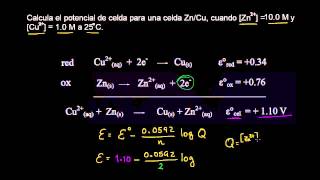 Utilizando la ecuación de Nernst [upl. by Katha217]