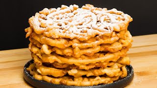 How To Make HOMEMADE Funnel Cakes [upl. by Pirozzo]