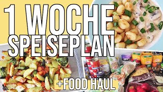 Wocheneinkauf amp unser Speiseplan für eine Woche  Meal Planning deutsch [upl. by Shanley]