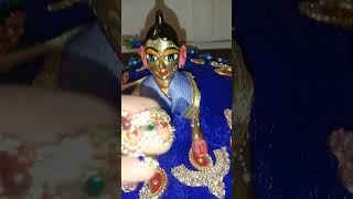 Radharani ki jai radheshyam krishnadevotee loveradhaastmi shringar hindugod vrindavn ytshorts [upl. by Parthinia]