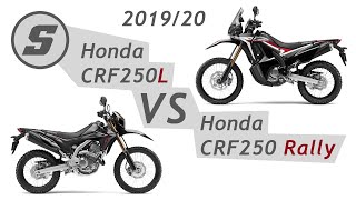 201920 Honda CRF250L vs Honda CRF250 Rally  Test Ride Impressions and Comparison of Differences [upl. by Alphonsa628]