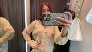 4K Exploring Transparent Clothes with April  Try on Haul [upl. by Joletta337]