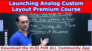 Launching Analog Custom Layout Course  Standard Cell amp IO Layout Best VLSI Training by TOP Experts [upl. by Gastineau]