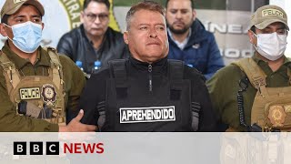 Bolivian police arrest leader of coup attempt  BBC News [upl. by Nylra]